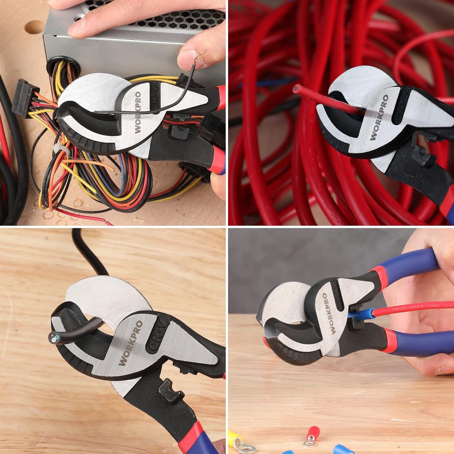 Cortador de Cable WORKPRO 23.5 cm Alta Palanca Acero