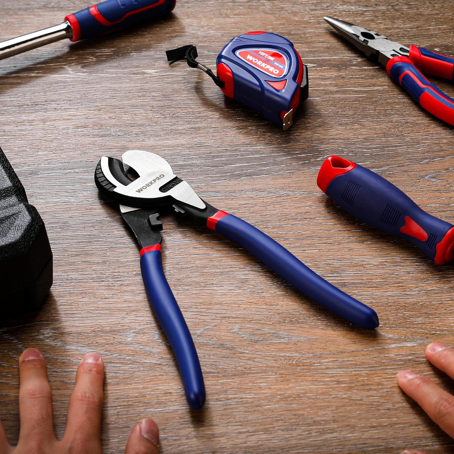 Cortador de Cable WORKPRO 23.5 cm Alta Palanca Acero