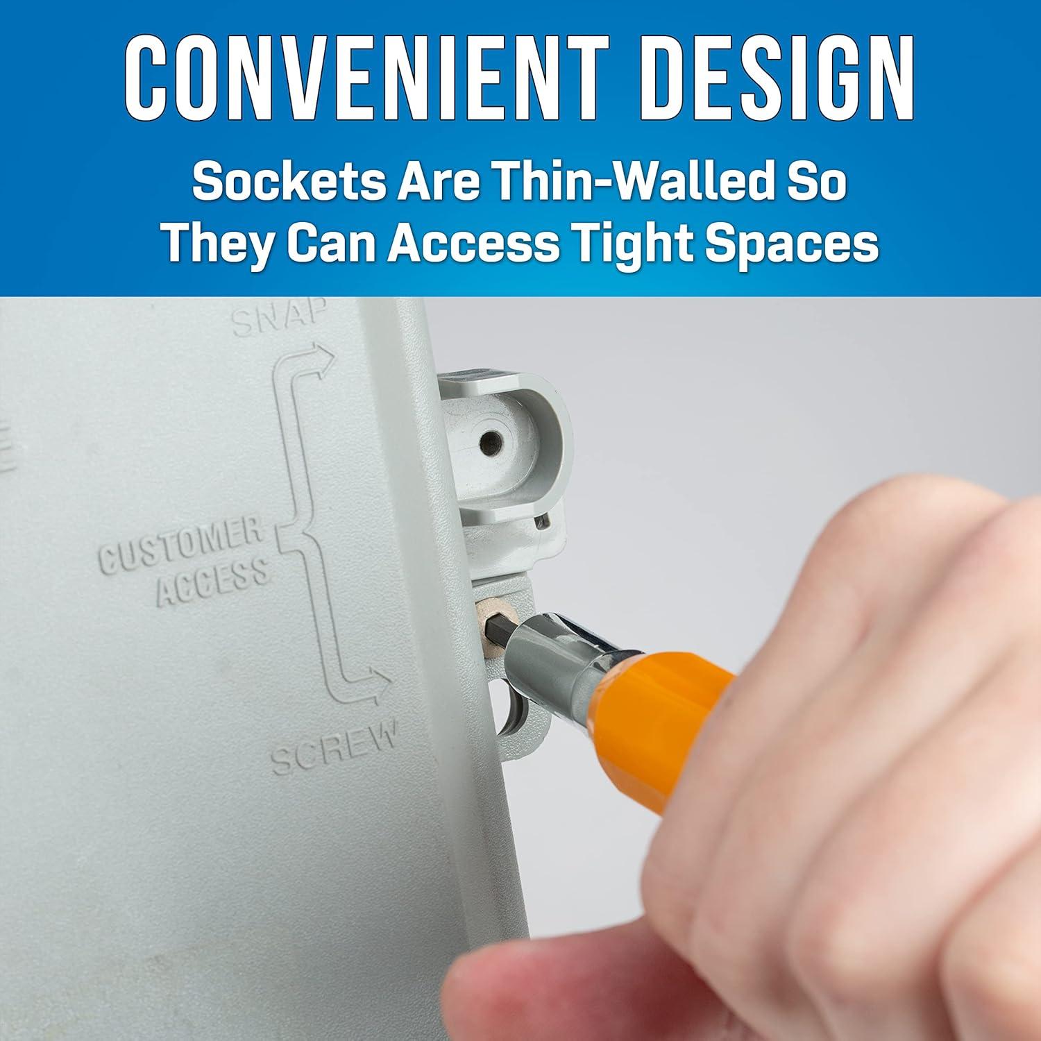 Llave de Lata Ergonómica Jonard Tools M-216CS22 con Pelacables