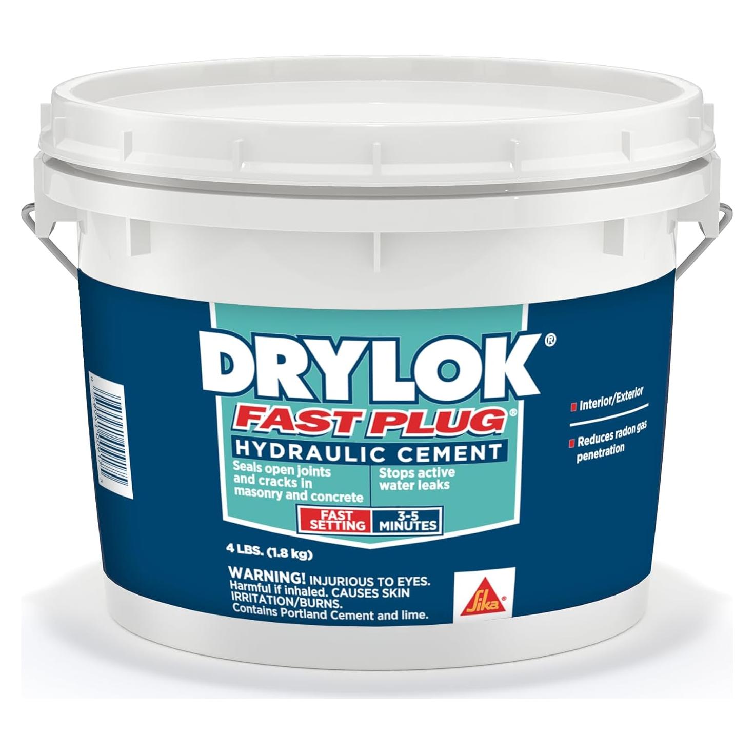 Cemento Hidráulico Drylok Fast Plug 1.81 kg - Detiene Filtraciones
