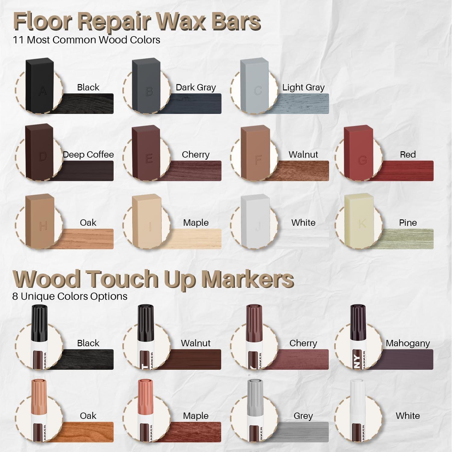 Kit de Reparación de Suelos y Muebles PUYD - 19 Piezas