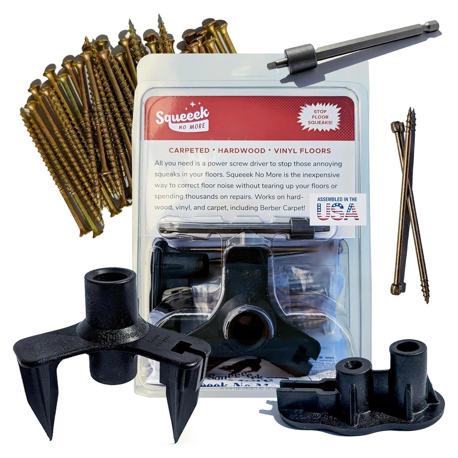 Kit de Reparación de Pisos Chirriantes SQUEEEK NO MORE - Completo