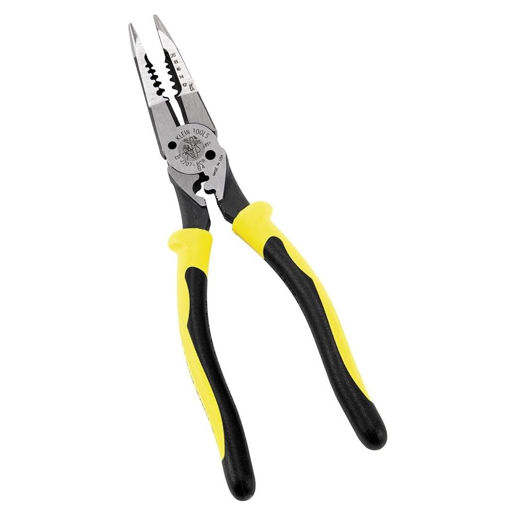 Alicates de Punta de Aguja Klein Tools J207-8CR, Crimpador y Cortador