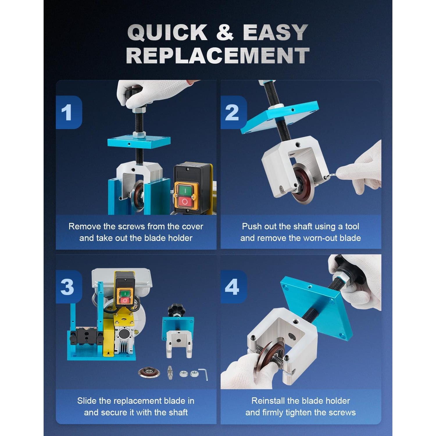 Cuchilla de Repuesto CREWORKS para Desforradora de Cables 1.5-25 mm