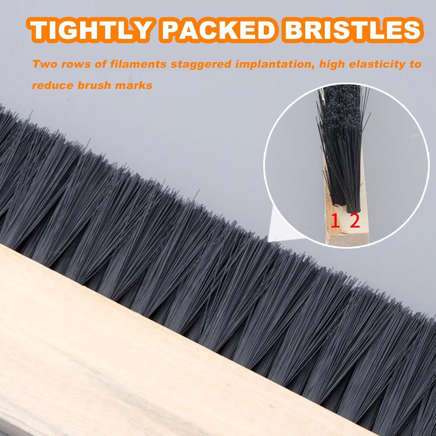 Brocha Grande de Pintura BSMstone 40cm Cerdas Nylon Negra