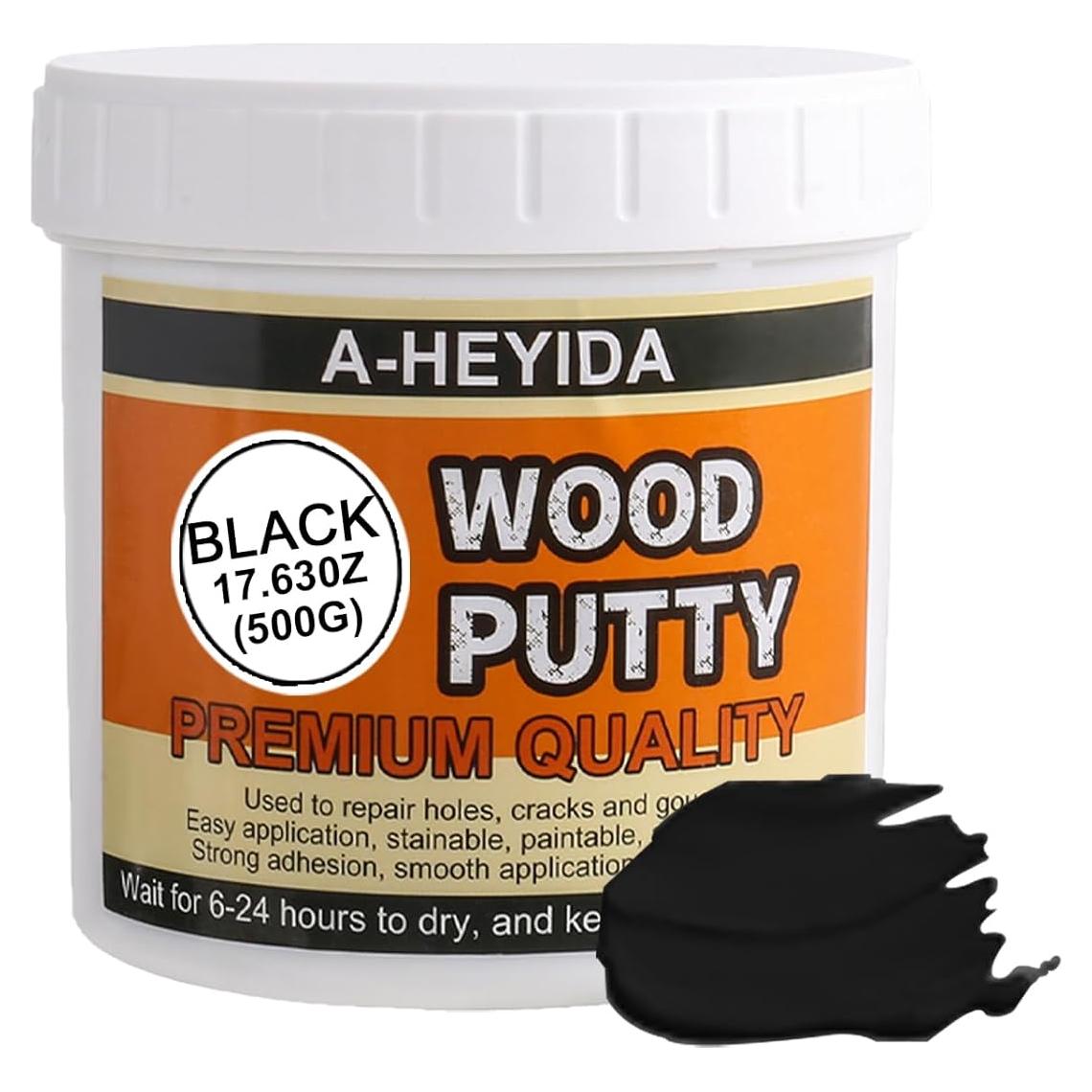 Kit de Reparación Masilla para Madera Negra A-HEYIDA 500 g