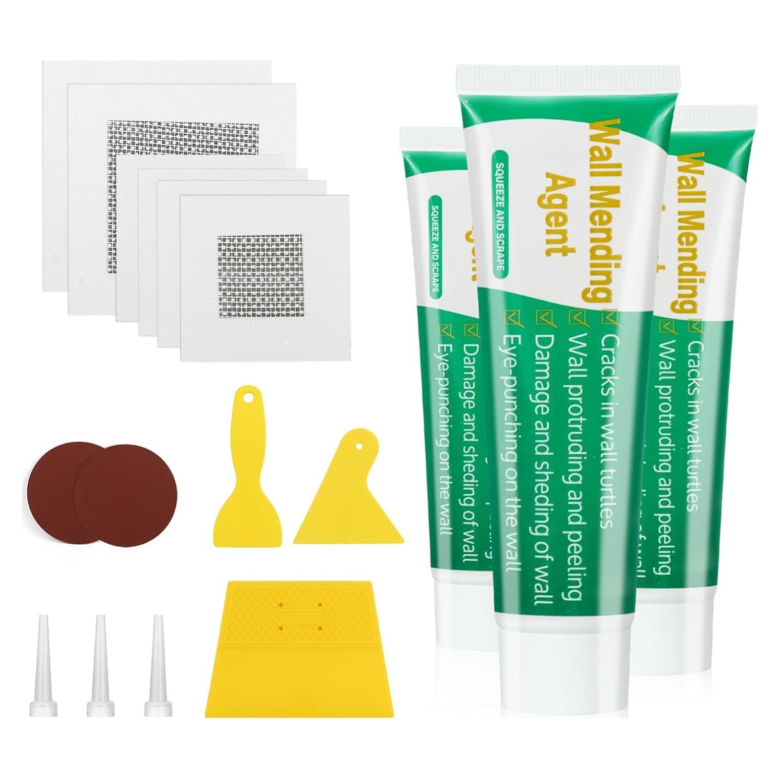 Kit de Reparación de Paredes GASRONS - 3 Paquetes 100g Masilla