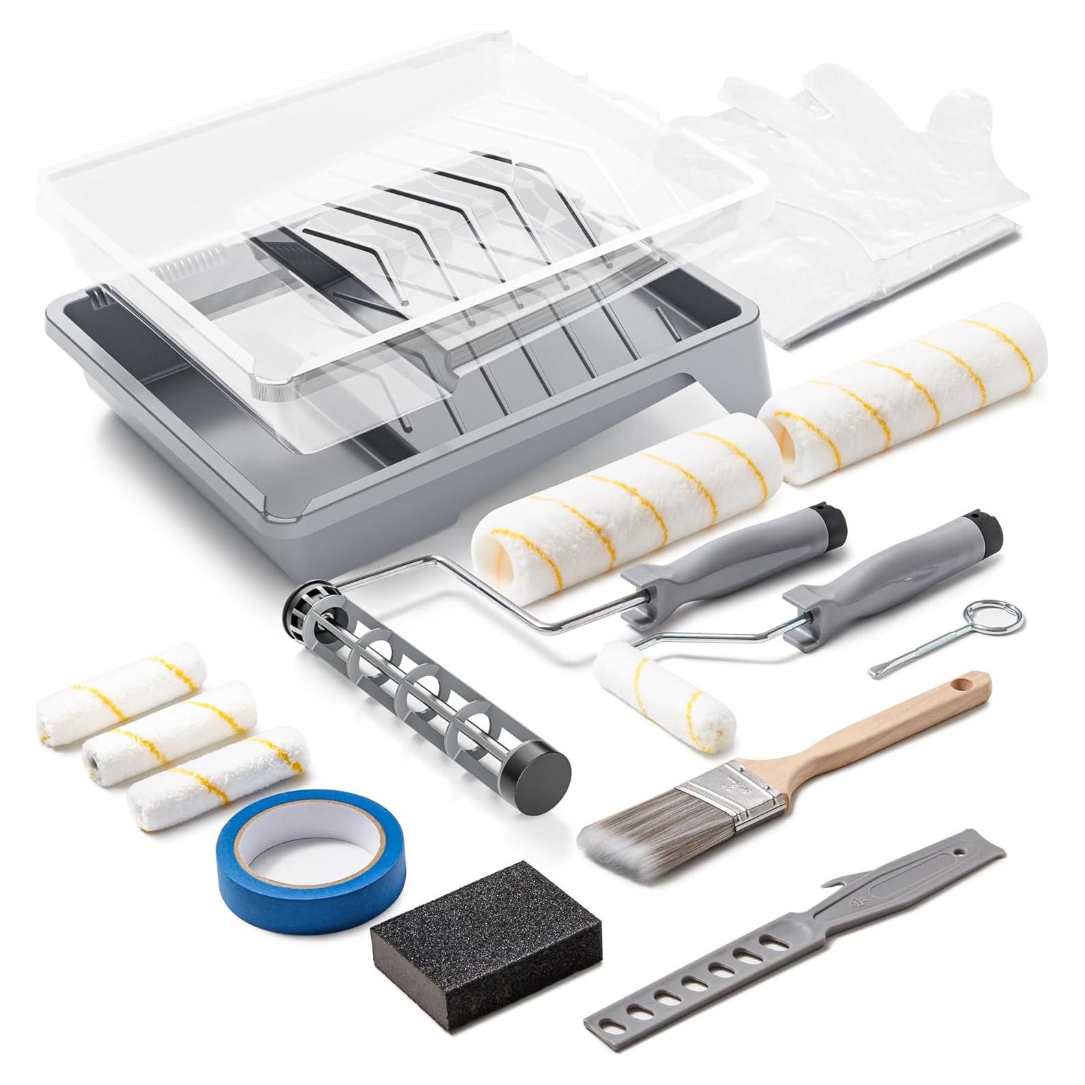 Kit de Rodillos de Pintura VOOMEY 17 Piezas Microfibra