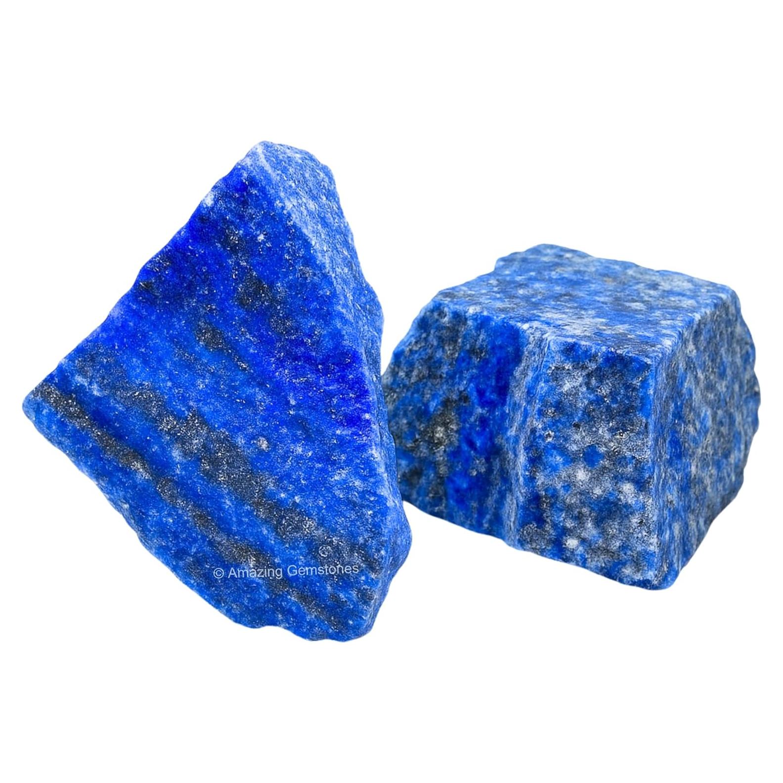 Piedras Crudas de Lápiz Lazuli - 2 Piezas Naturales para Sanación