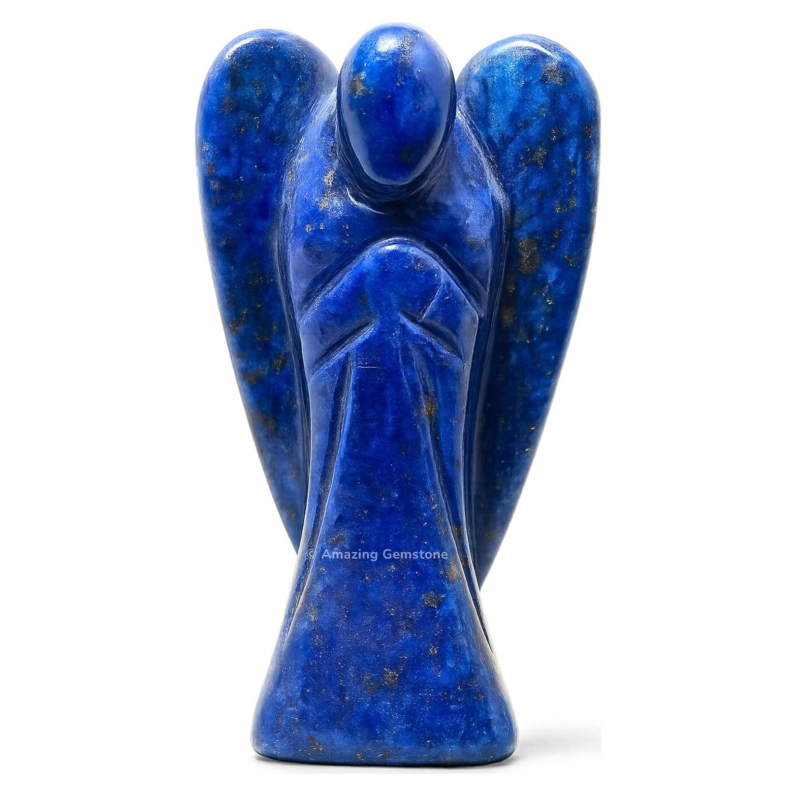 Estatua de Ángel de Cristal Lapislázuli 3.81 cm - Sanador