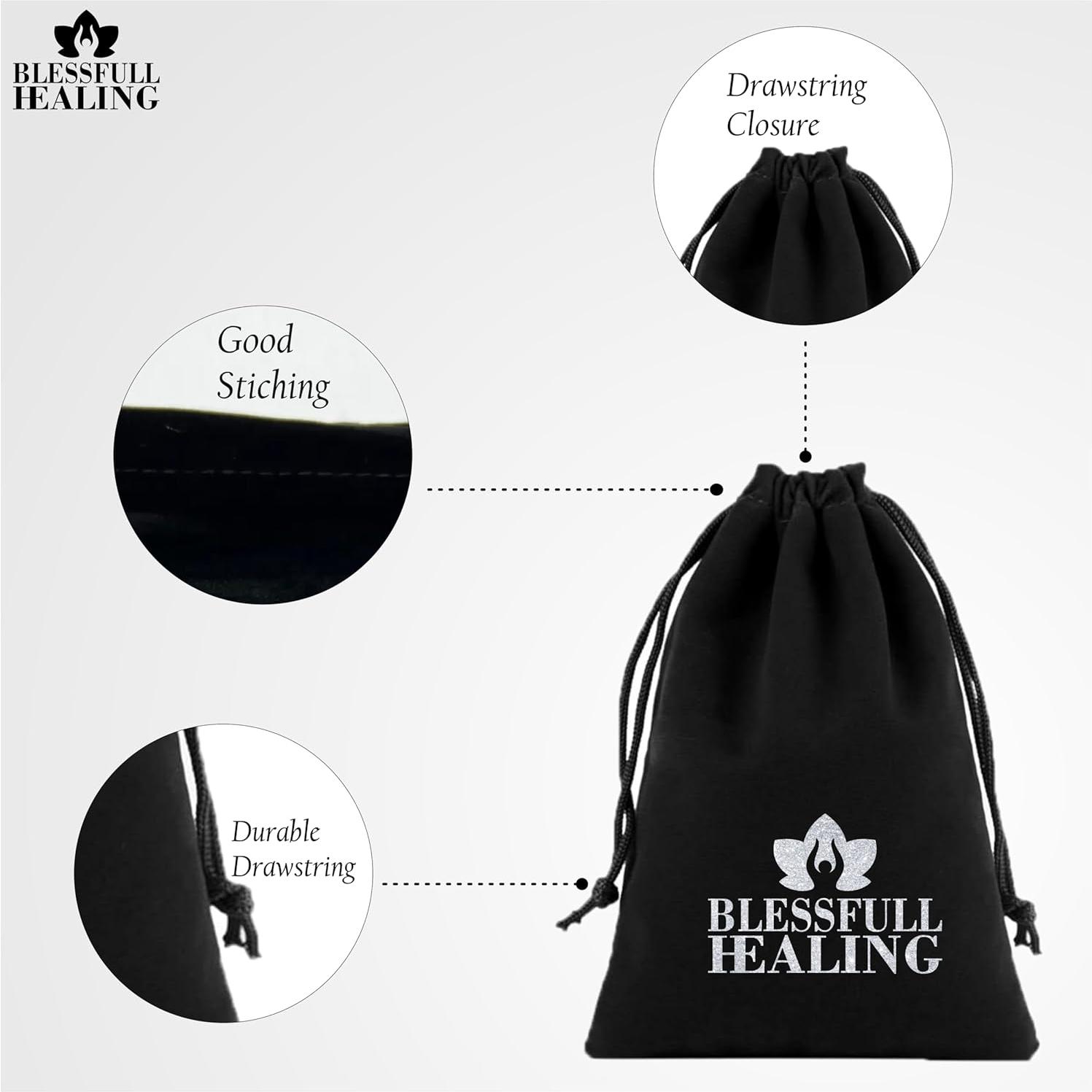 Conjunto de Runas de 25 Piezas de Ónix Negro - Alfabeto Rúnico