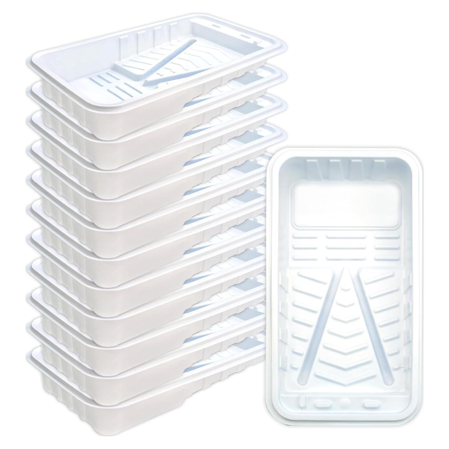 Forros de Bandeja de Pintura KingOrigin 4" - 12 Paquetes Reutilizables