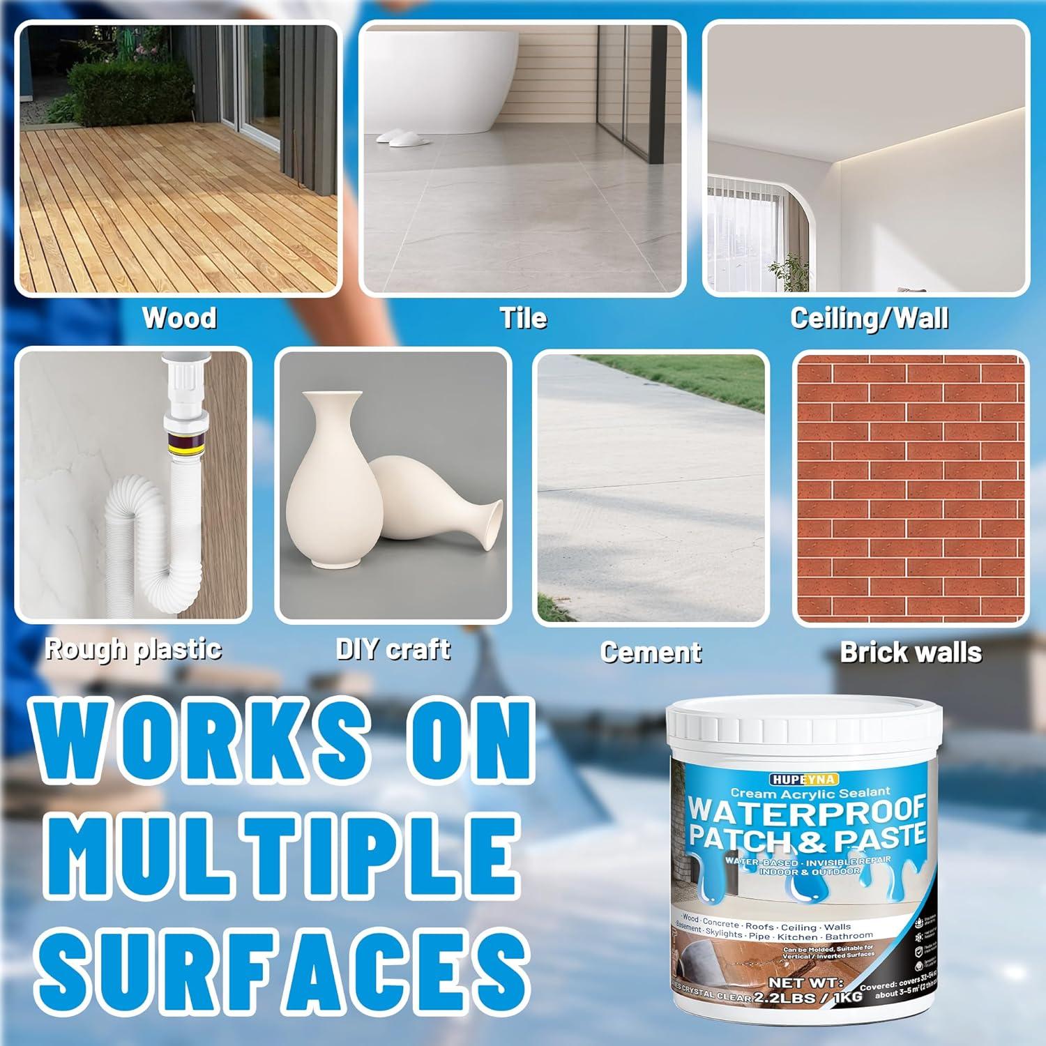 Pasta Selladora Rubberizada Impermeable 1kg Hangzhou Huyan