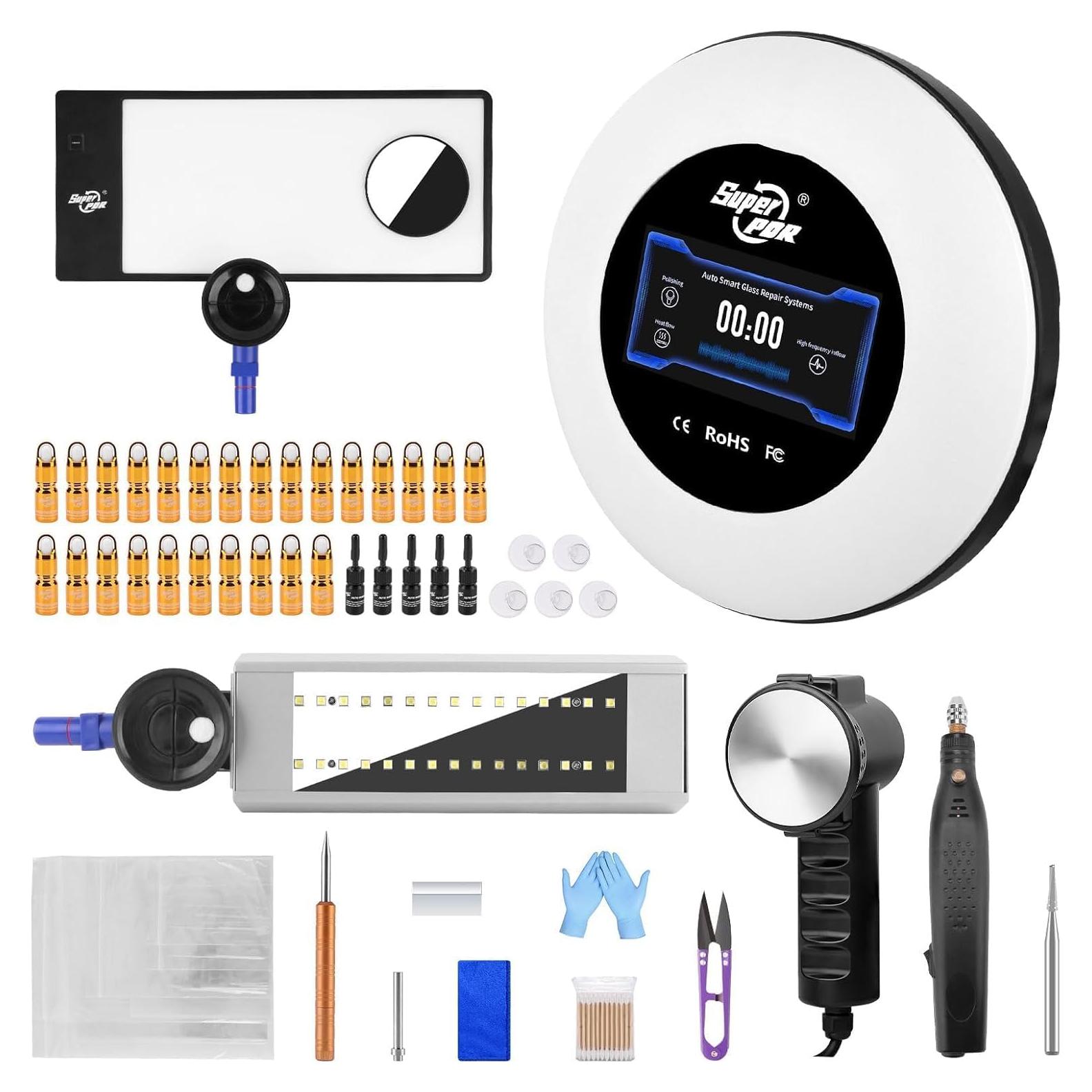 Kit de Reparación de Parabrisas Super PDR - 20 Botellas de Resina