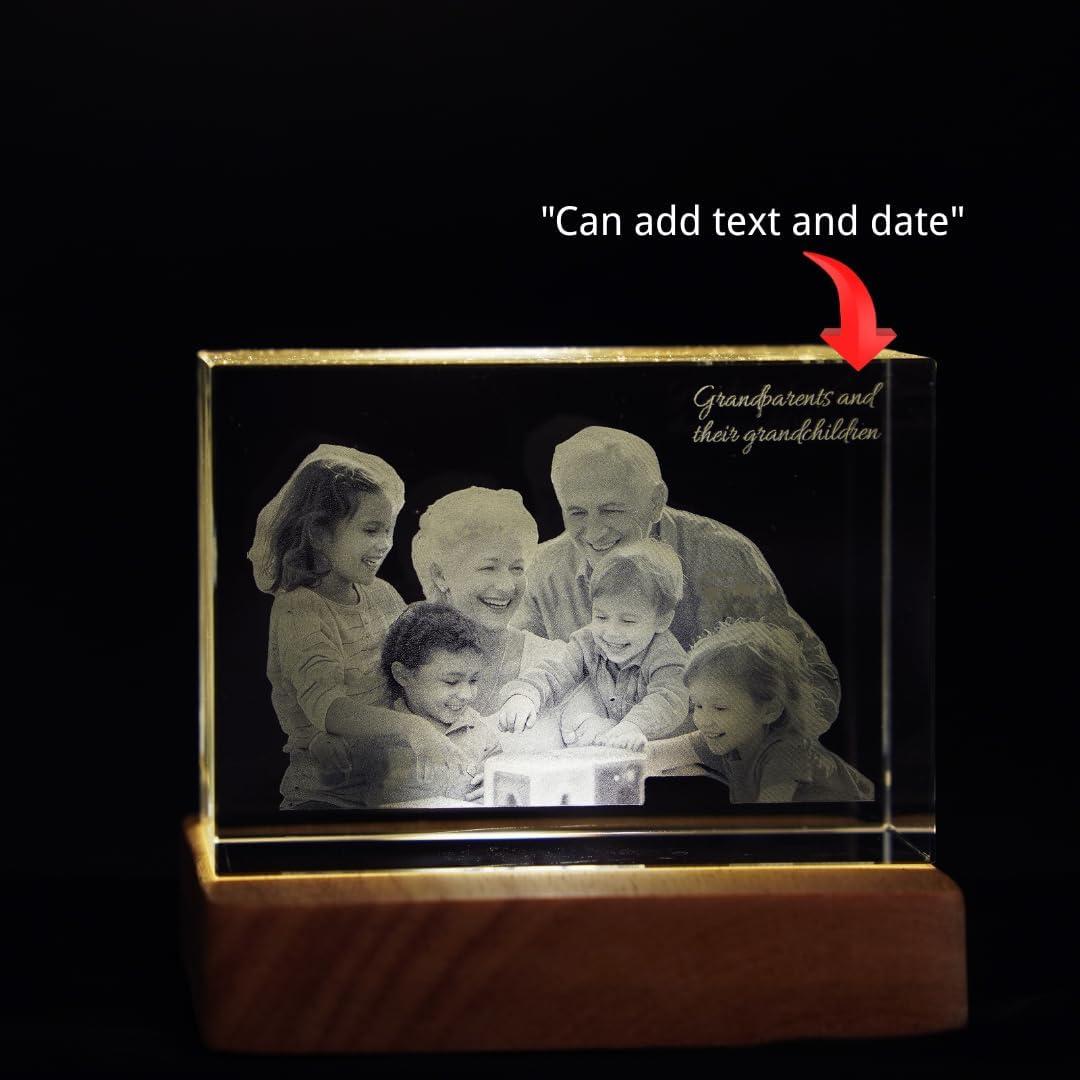 Cristal Personalizado K9 Grande 7.9x11.9 cm - Regalo Único