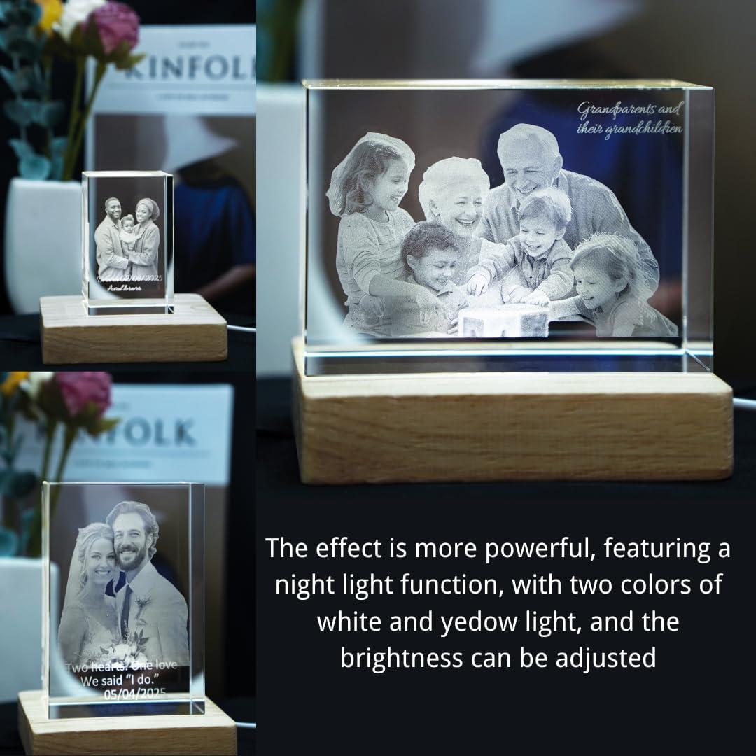 Cristal Personalizado K9 Grande 7.9x11.9 cm - Regalo Único