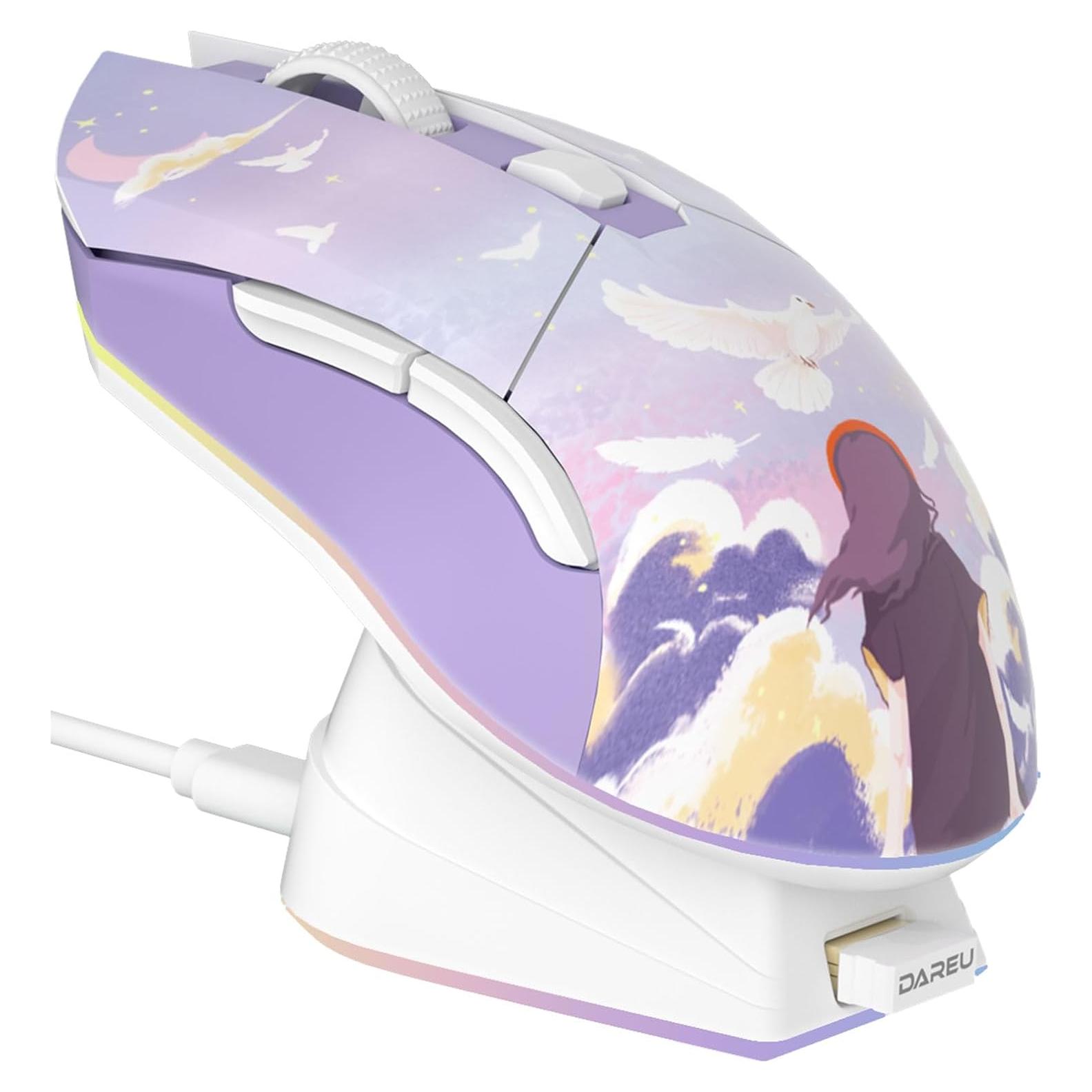 Ratón Gaming Inalámbrico DAREU EM901X 12K DPI RGB Carga Rápida