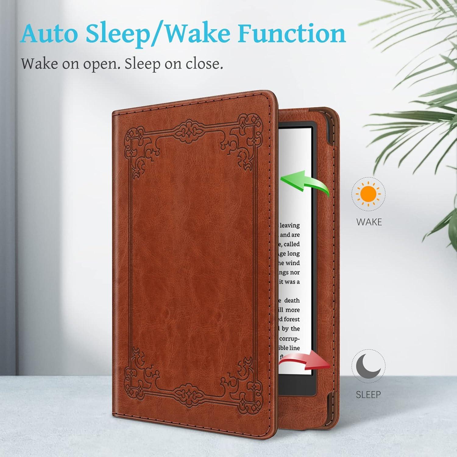 Funda Fintie para Kindle 6" 11ª Gen 2024/2022 - Marrón Vintage