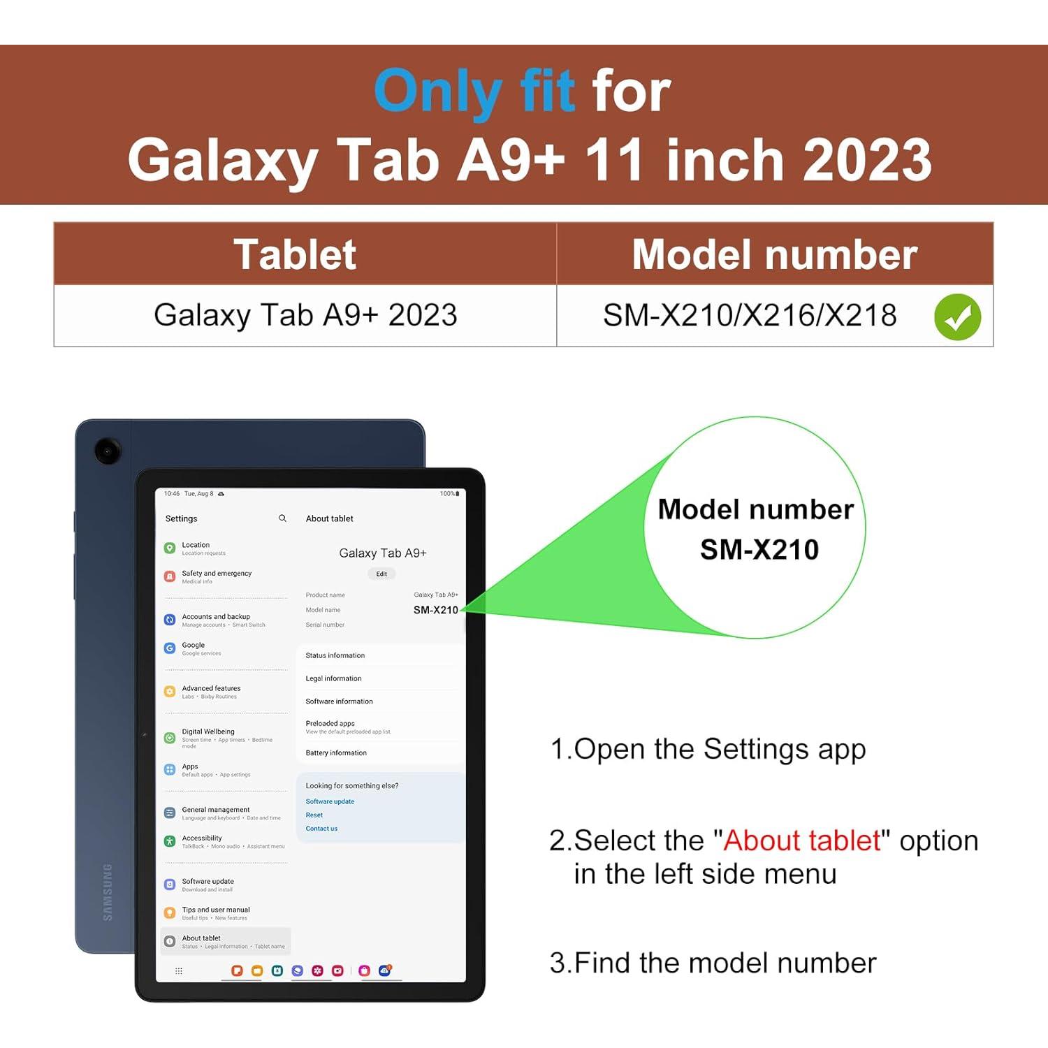 Funda de Cuero DTTO para Samsung Galaxy Tab A9 Plus 11" 2023