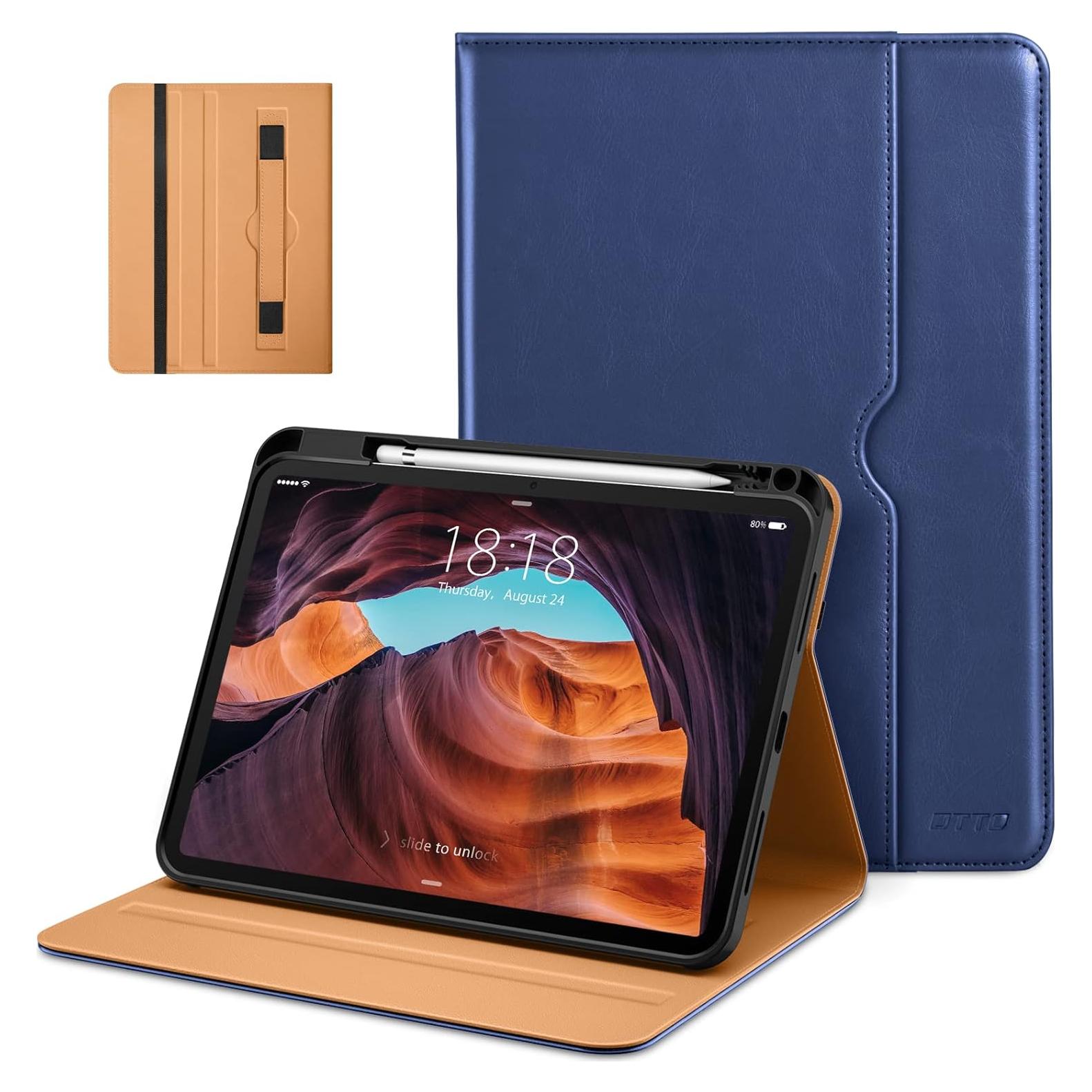 Funda DTTO para iPad 11" (A16) y 10.9" 10ª Gen - Cuero Premium