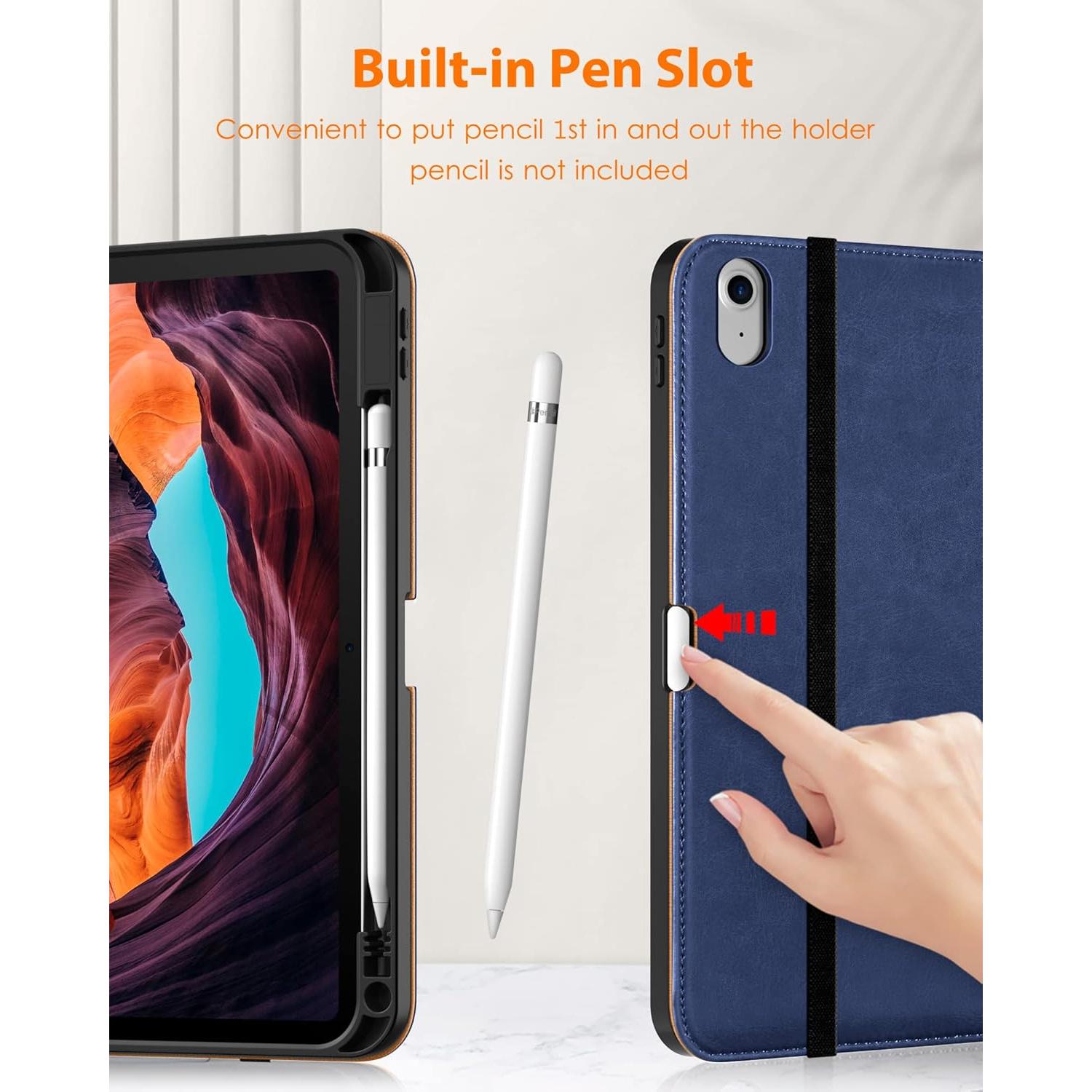 Funda DTTO para iPad 11" (A16) y 10.9" 10ª Gen - Cuero Premium