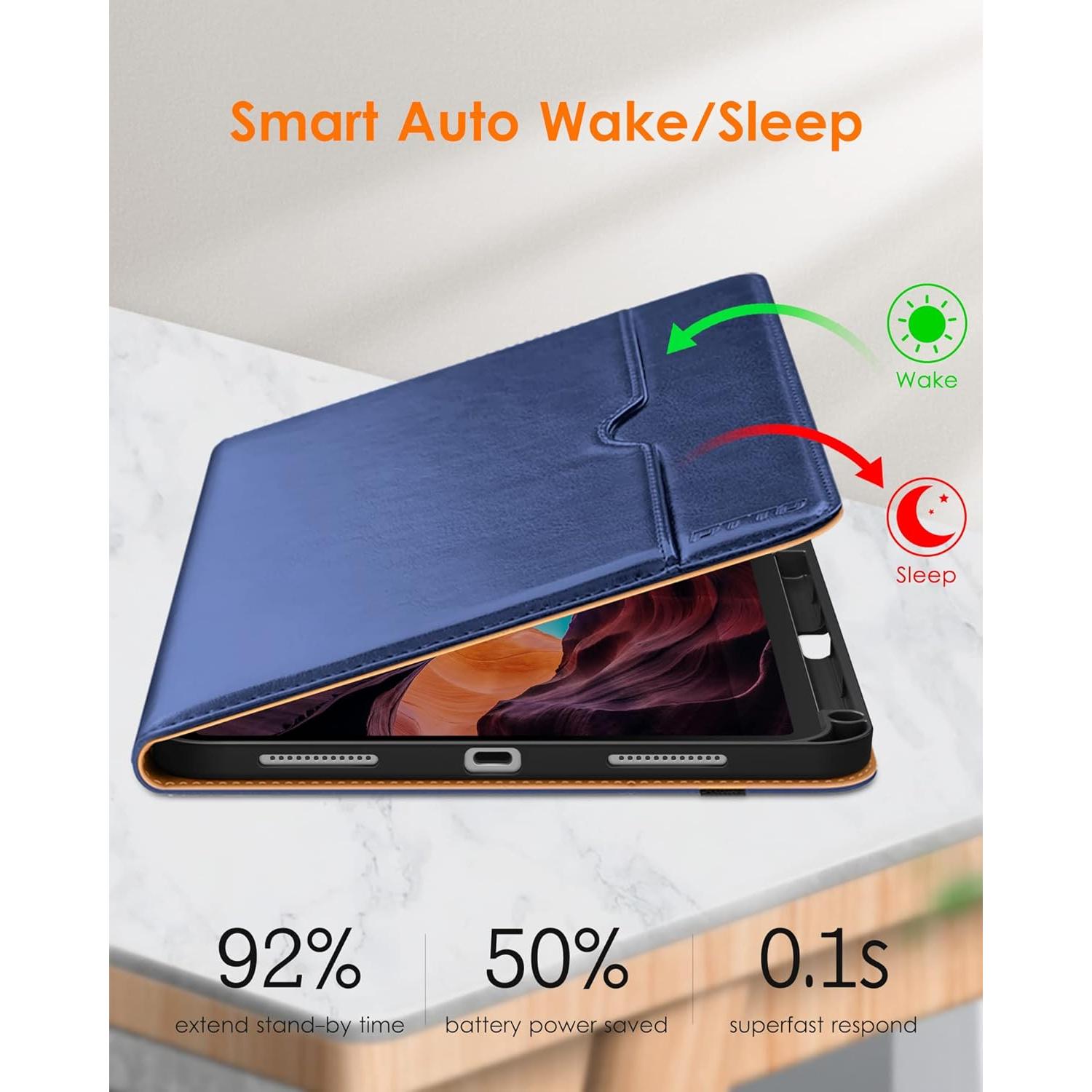 Funda DTTO para iPad 11" (A16) y 10.9" 10ª Gen - Cuero Premium