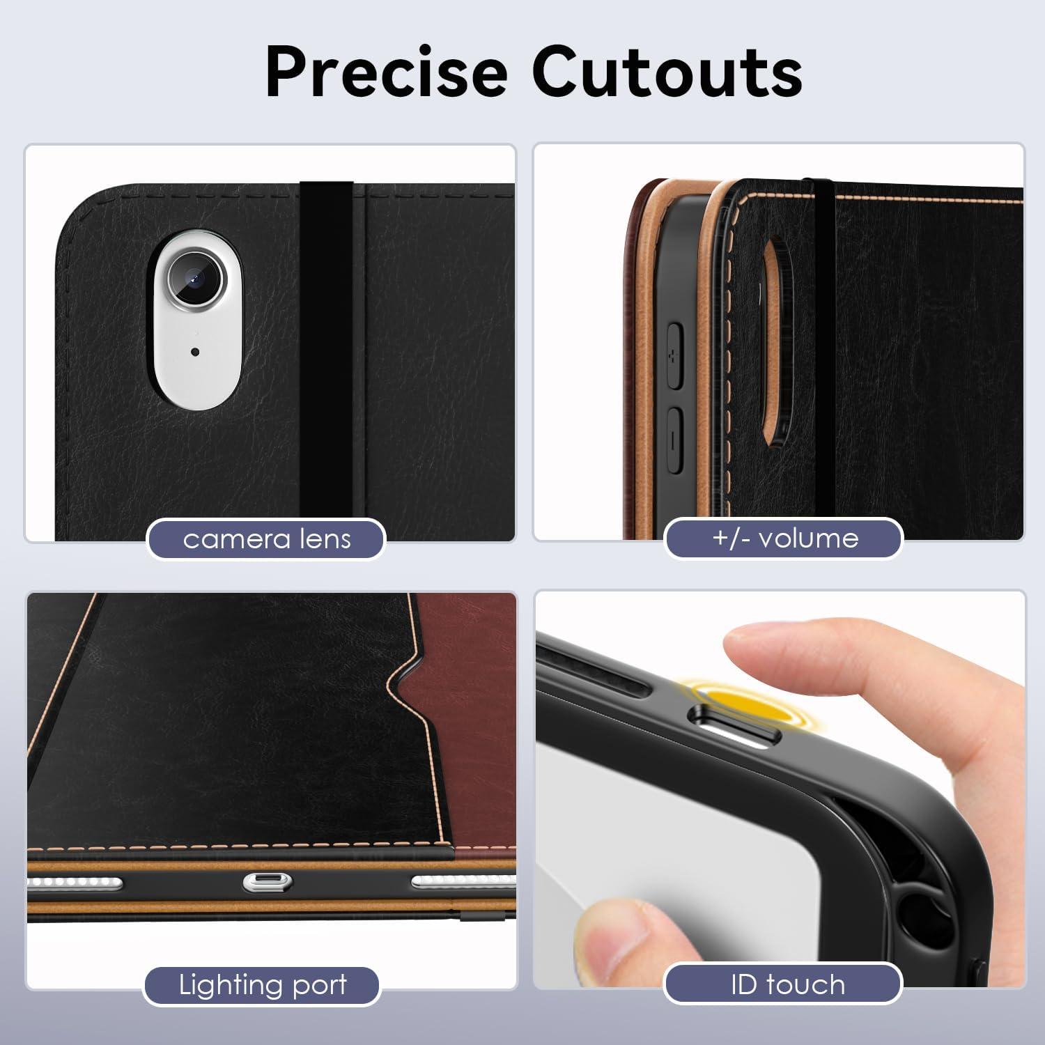 Funda OKP para iPad A16 11" 2025 / 10.9" 2022, Cuero PU