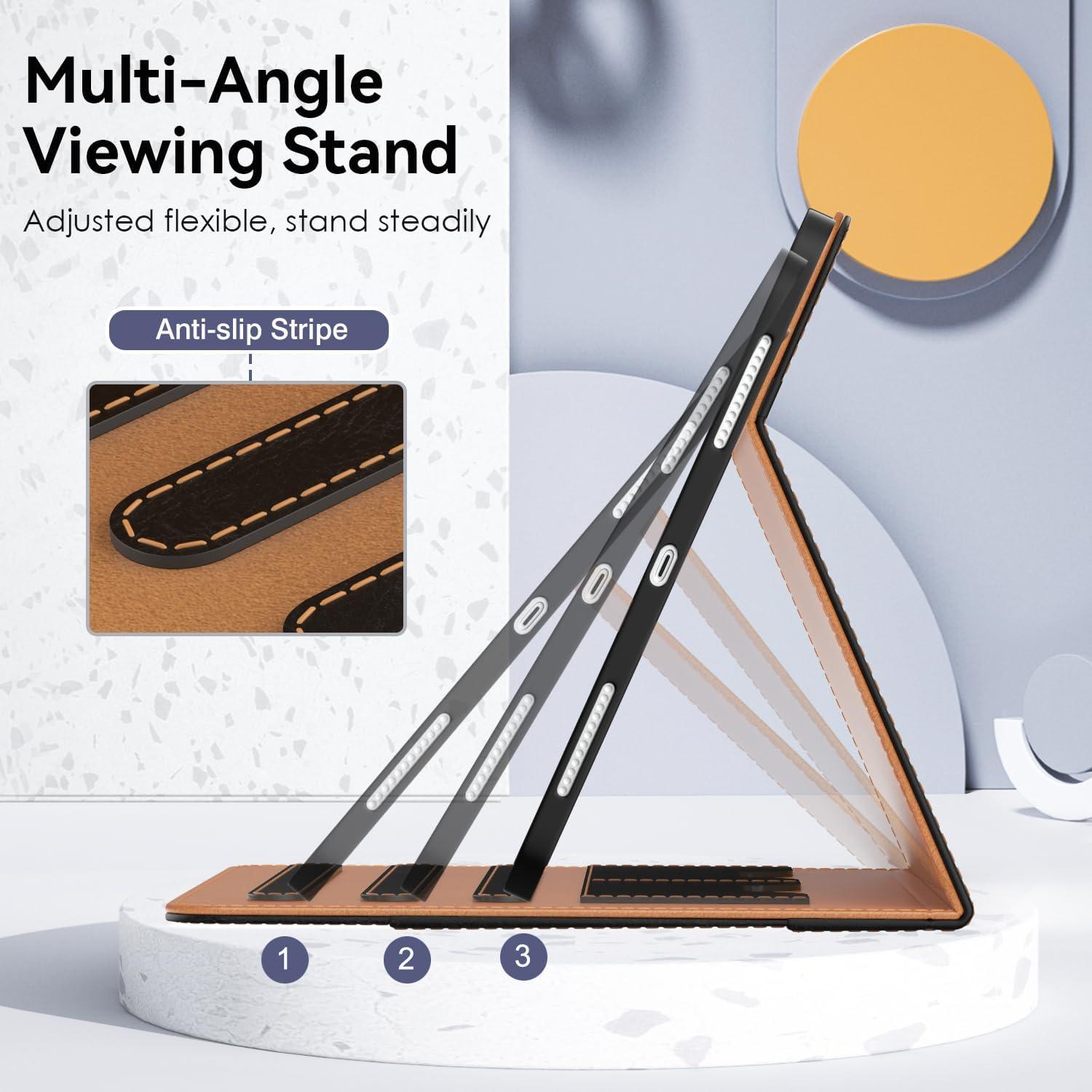 Funda OKP para iPad A16 11" 2025 / 10.9" 2022, Cuero PU