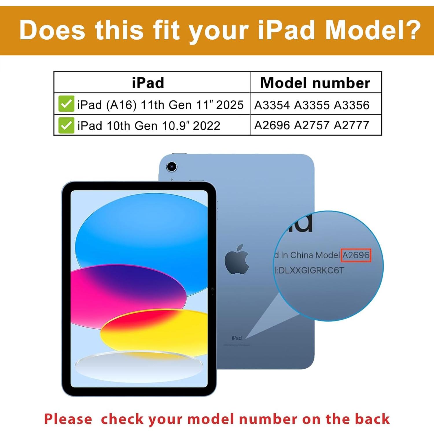 Funda ProCase para iPad 11"/10.9" 2025/2022 - Cuero Marrón