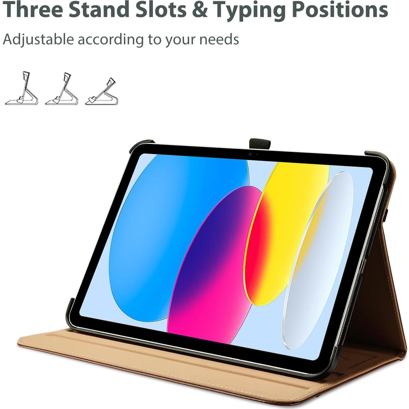 Funda ProCase para iPad 11"/10.9" 2025/2022 - Cuero Marrón