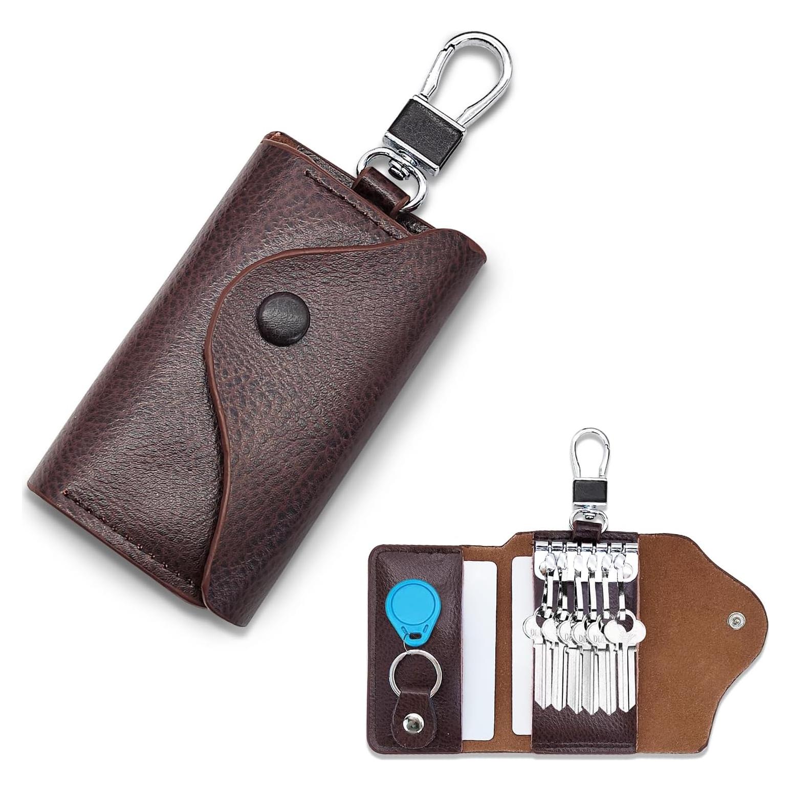 Funda para Llaves de Cuero AdiStylinno, Compacta y Multifuncional