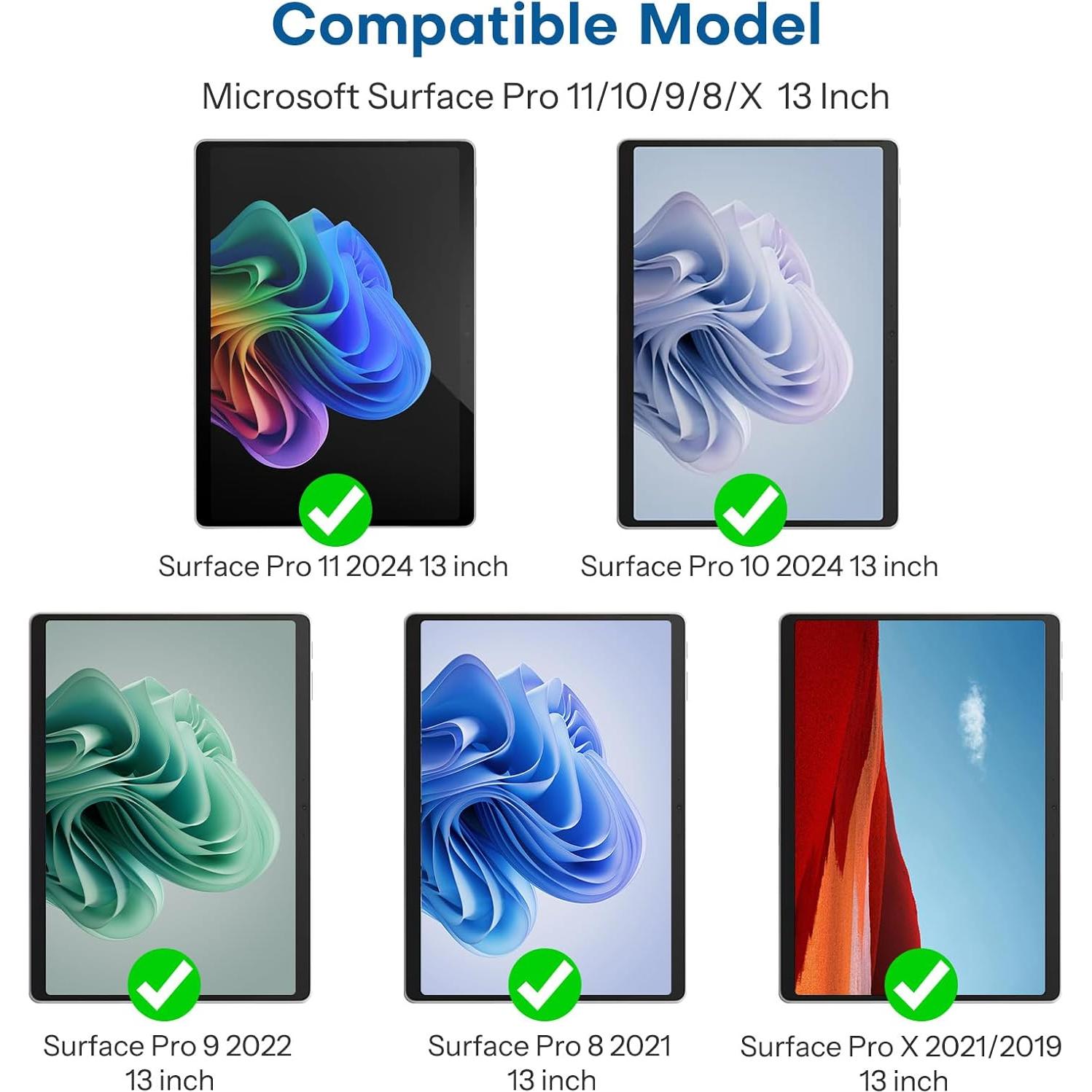 Protector de Pantalla SPARIN para Surface Pro 11/10/9/8/X 13" 9H