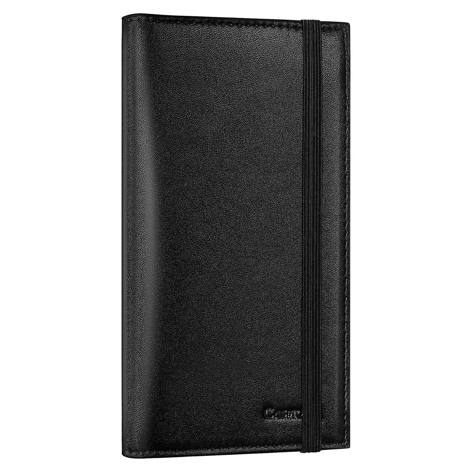 Cubierta de Chequera Casmonal RFID Cuero Vegano Negro