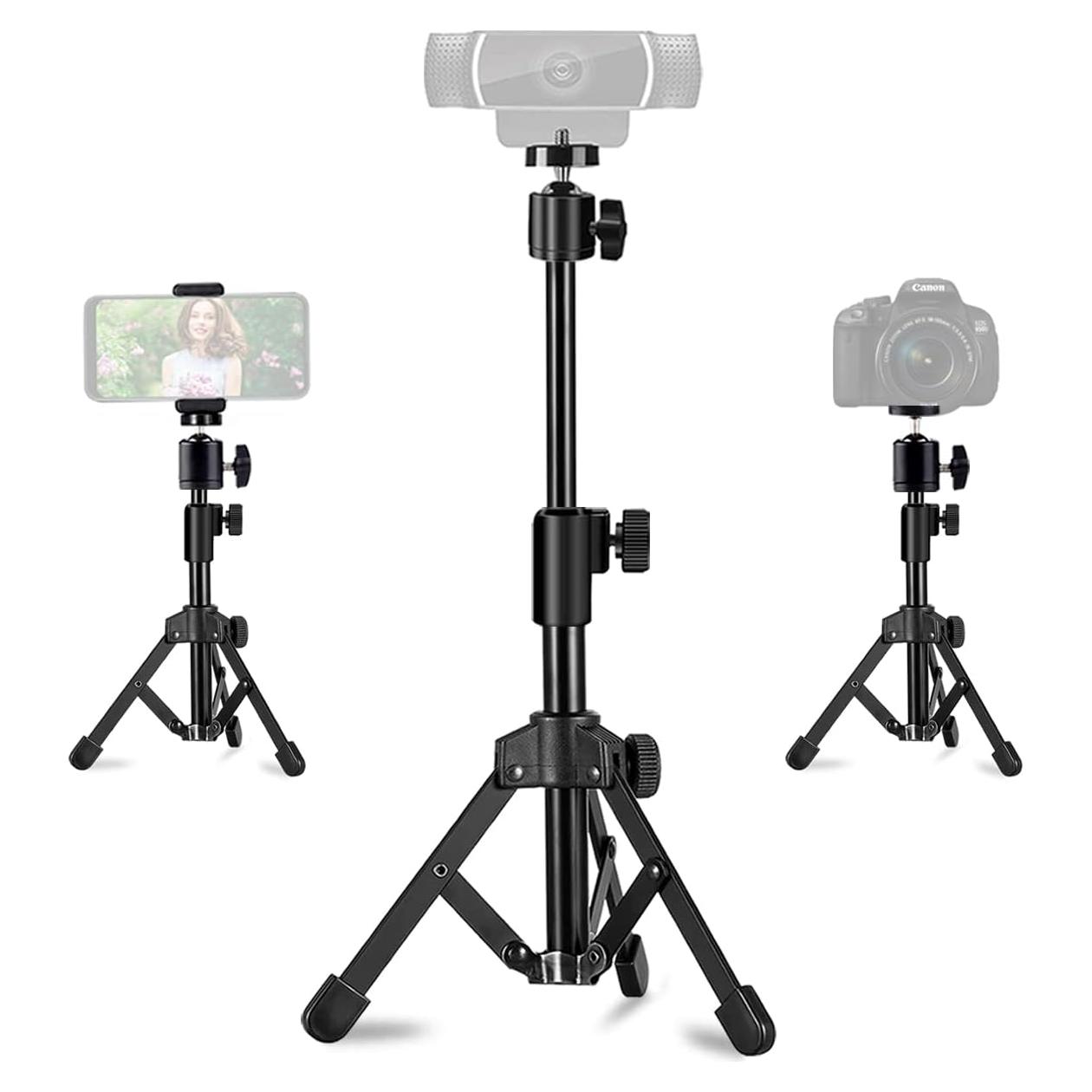 Soporte de Trípode para Webcam JCWINY Ajustable 29.2-45.7cm