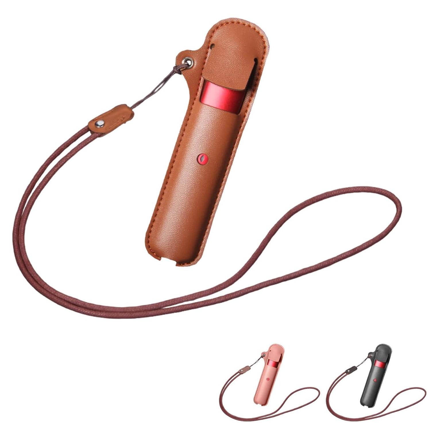 Soporte para Vape FoalGalaxia con Correa - Funda Cuero PU Marrón