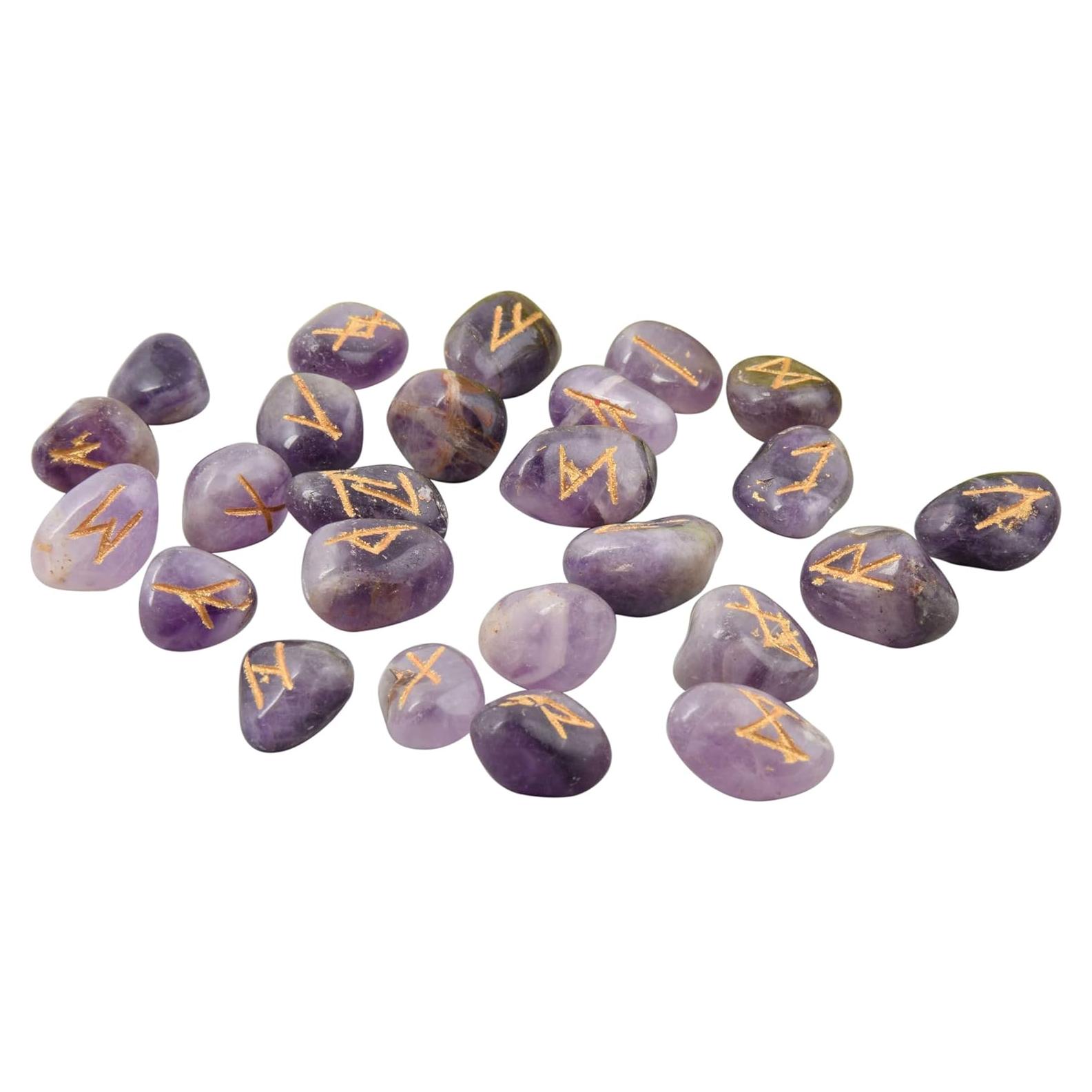 Conjunto de 25 Piedras Pulidas de Amatista para Sanación