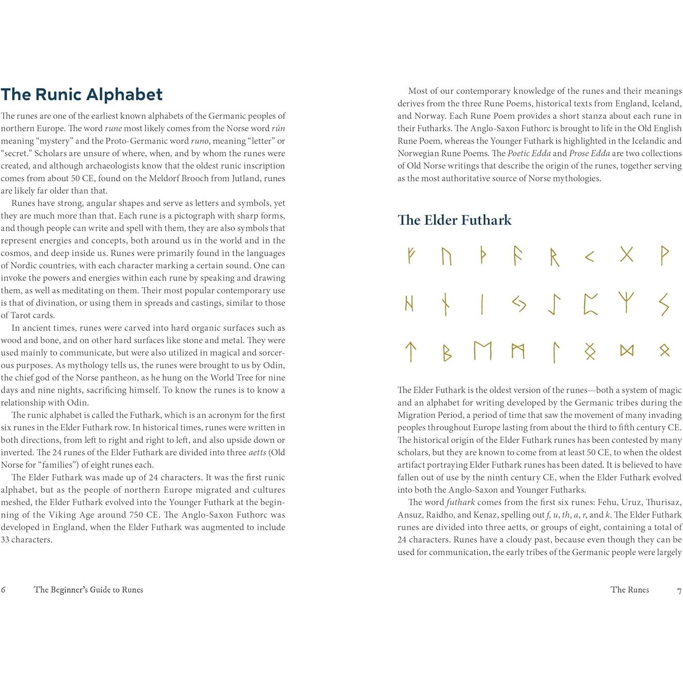 The Beginner's Guide to Runes: Divination and Magic with the Elder Futhark Runes