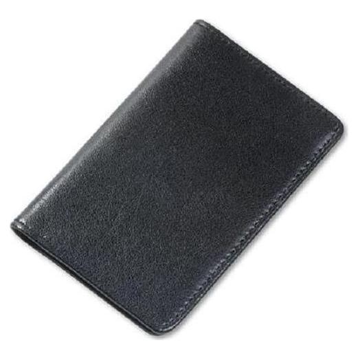 Portafolio de Cuero Samsill 81220 para 25 Tarjetas Negro