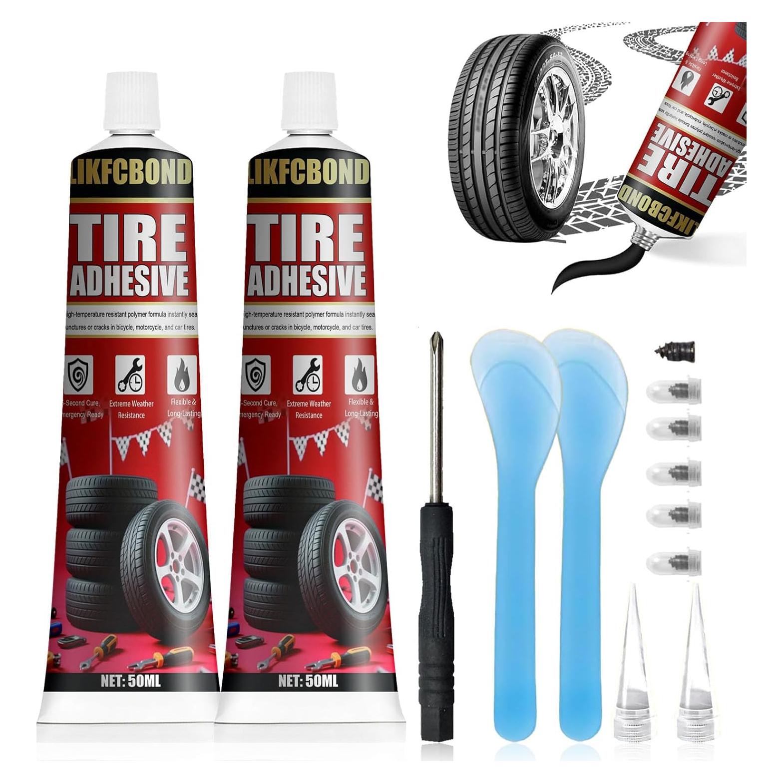 Adhesivo para Neumáticos LIKFCBOND 100 ml Kit Reparación