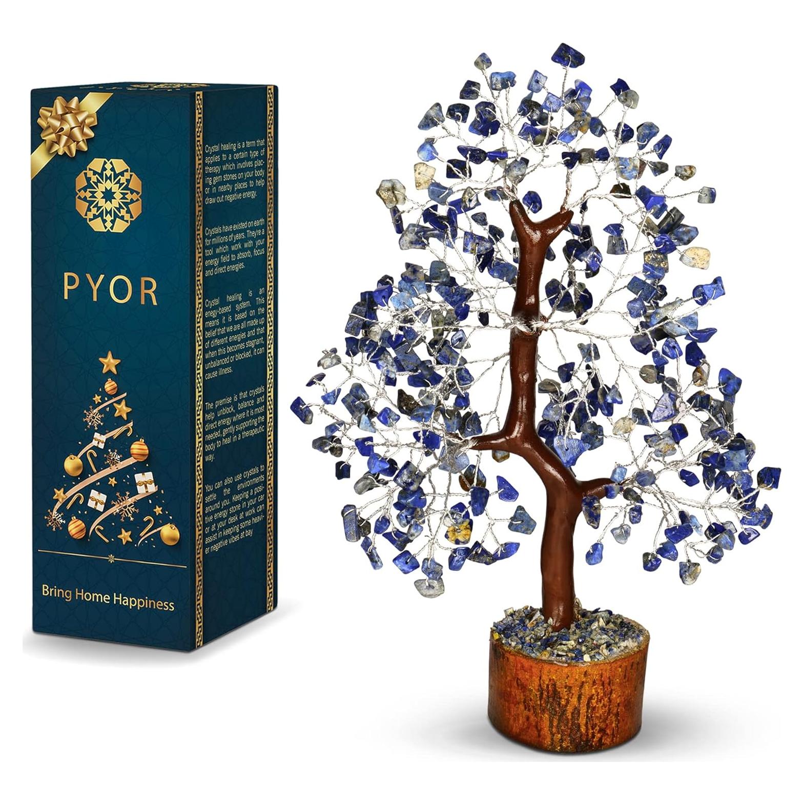 Árbol de Cristal Lapis Lazuli PYOR 25-30 cm Decoración