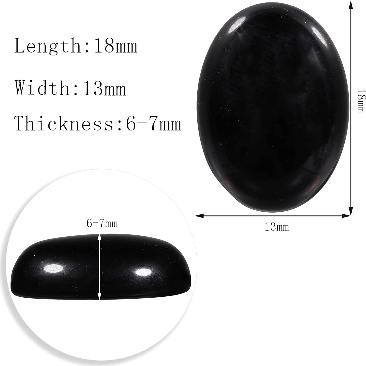 Paquete de 2 Artículos: 4 Piedras de Chakra y 25 Runas de Obsidiana