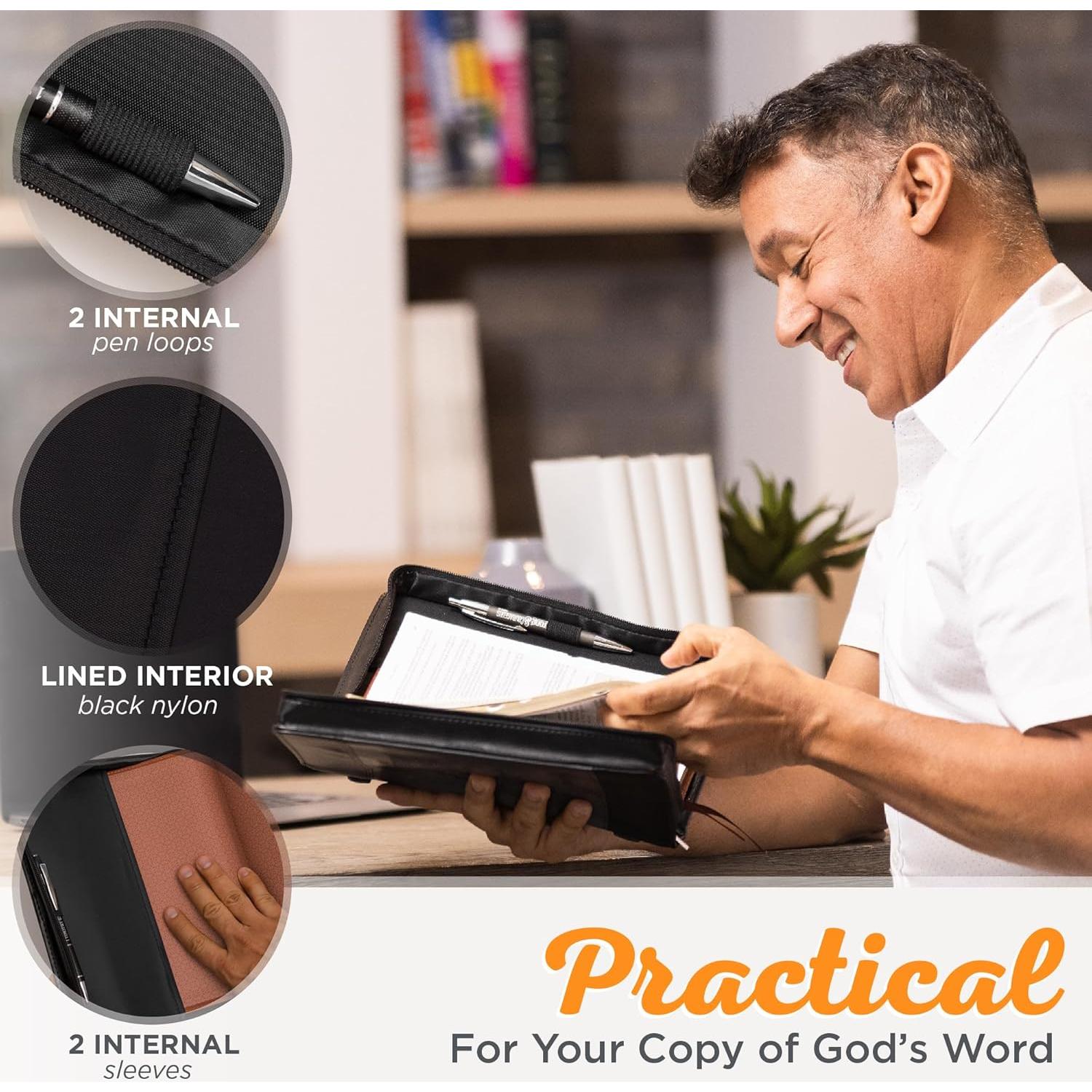 Cubierta de Biblia de Cuero Sintético Christian Art Gifts XL