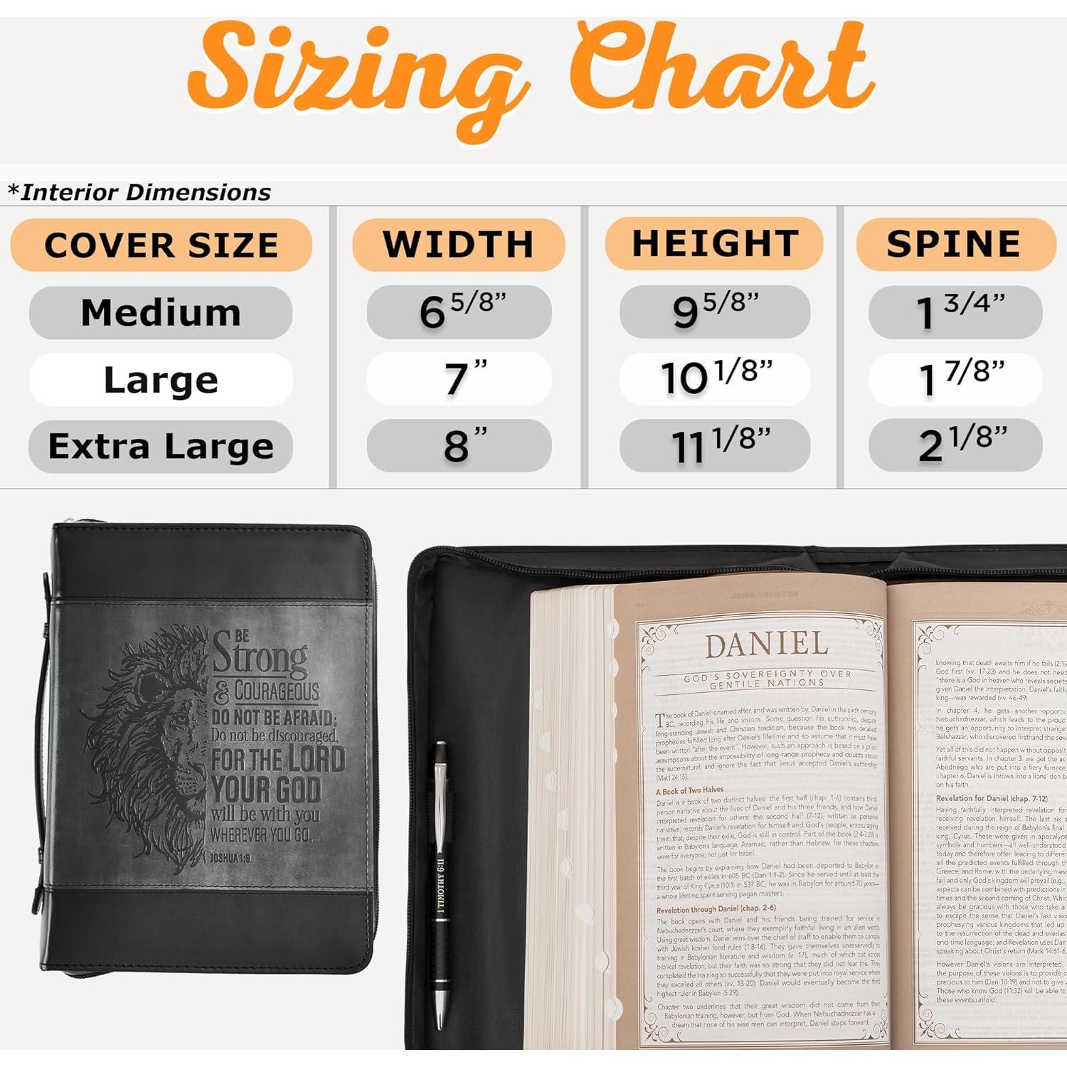 Cubierta de Biblia de Cuero Sintético Christian Art Gifts XL