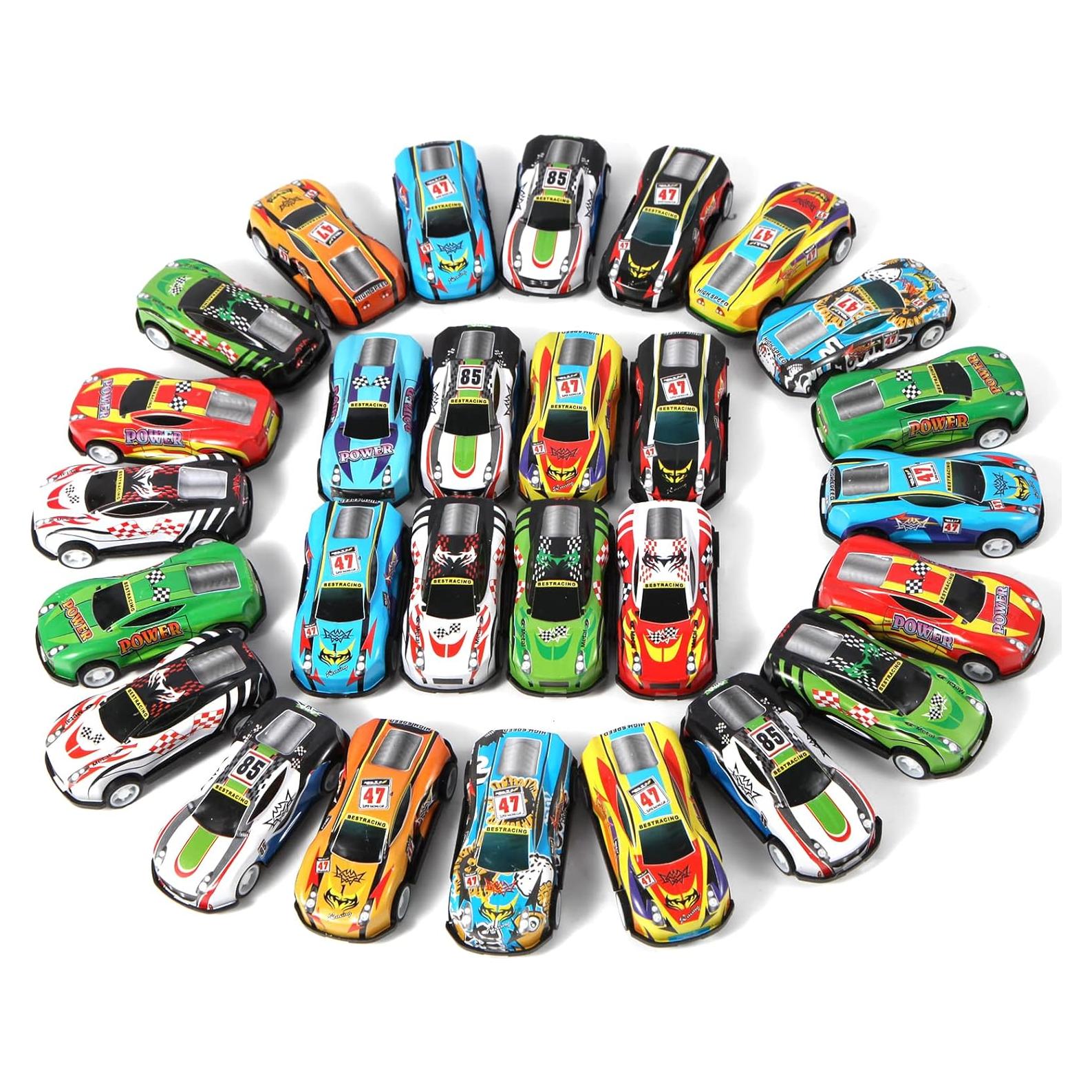 Paquete de 28 coches de retroceso Benzem 6.86 cm para niños
