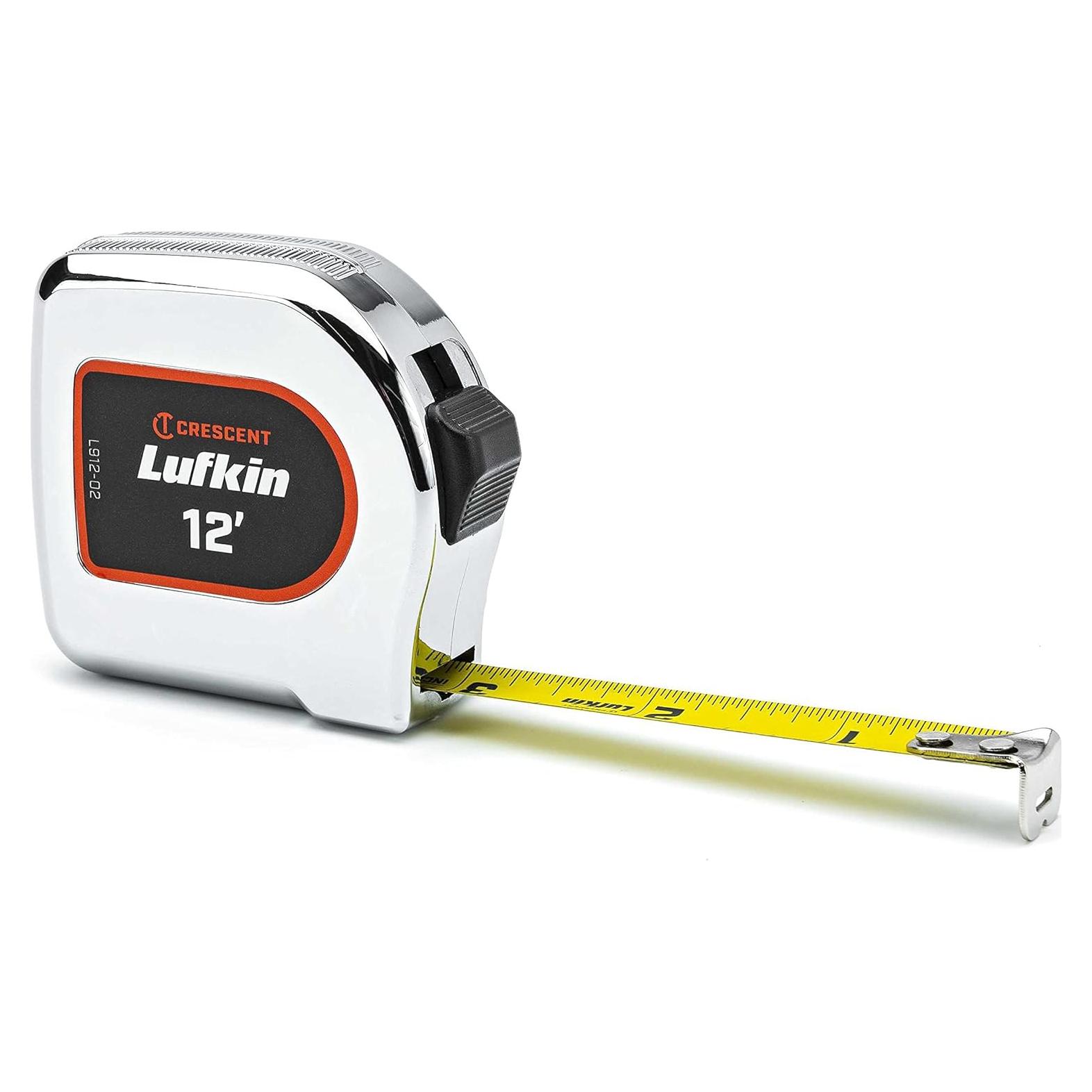 Cinta Métrica Cromada Lufkin 30.48 cm con Caja Amarilla