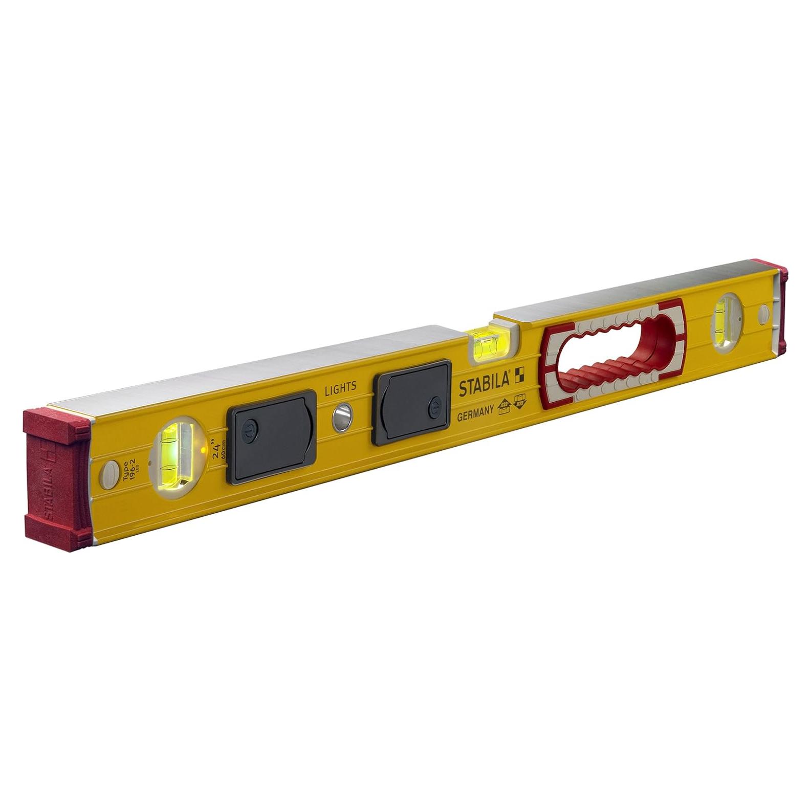 Nivel de burbuja Stabila 39324 LED 61 cm con luces iluminadas