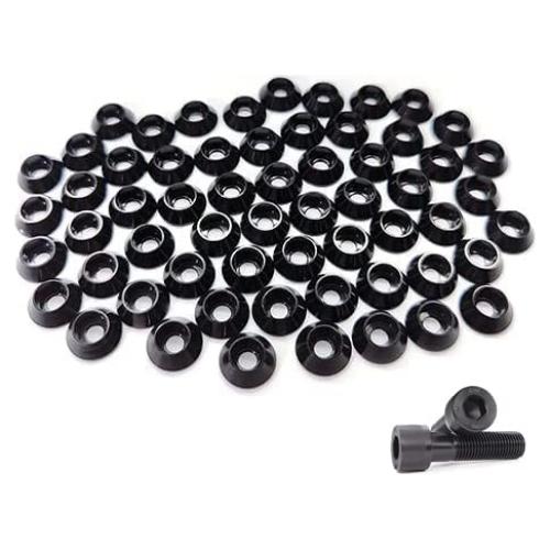 100 Piezas Arandela M3 Hexagonal Negra Rcsupplier