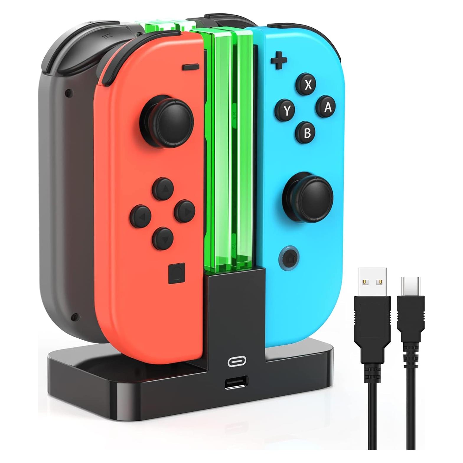 Base de Carga Fyoung para Switch OLED y Joy Cons - Negro