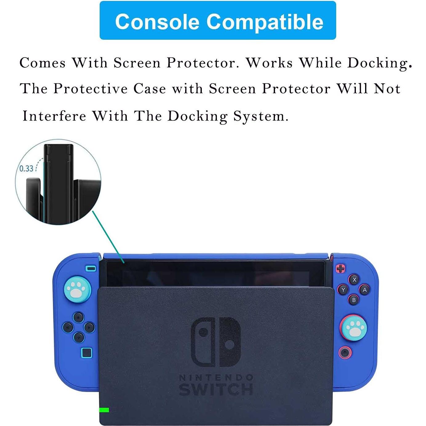 Funda Acoplable Nintendo Switch COMCOOL 3 en 1 Azul