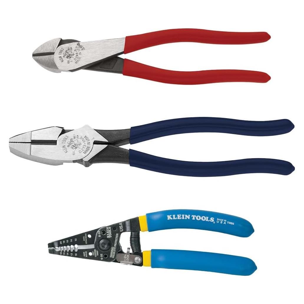 Kit de Alicates Desforradores Klein Tools 80121 - 3 Piezas